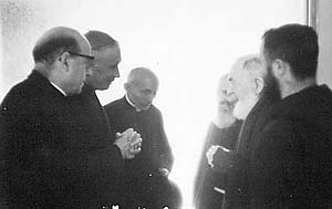 Archbishop Lefebve meets Padre Pio