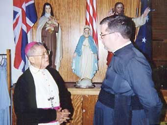 Bishop Lazo with Fr. Violette