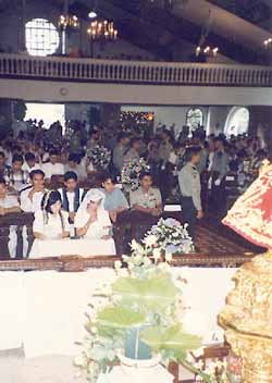 The Brgy Captain  reads the consecration