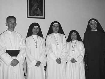 Fr Couture with 3 Oblates